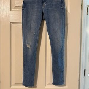 Women's Blue Distressed Jeans